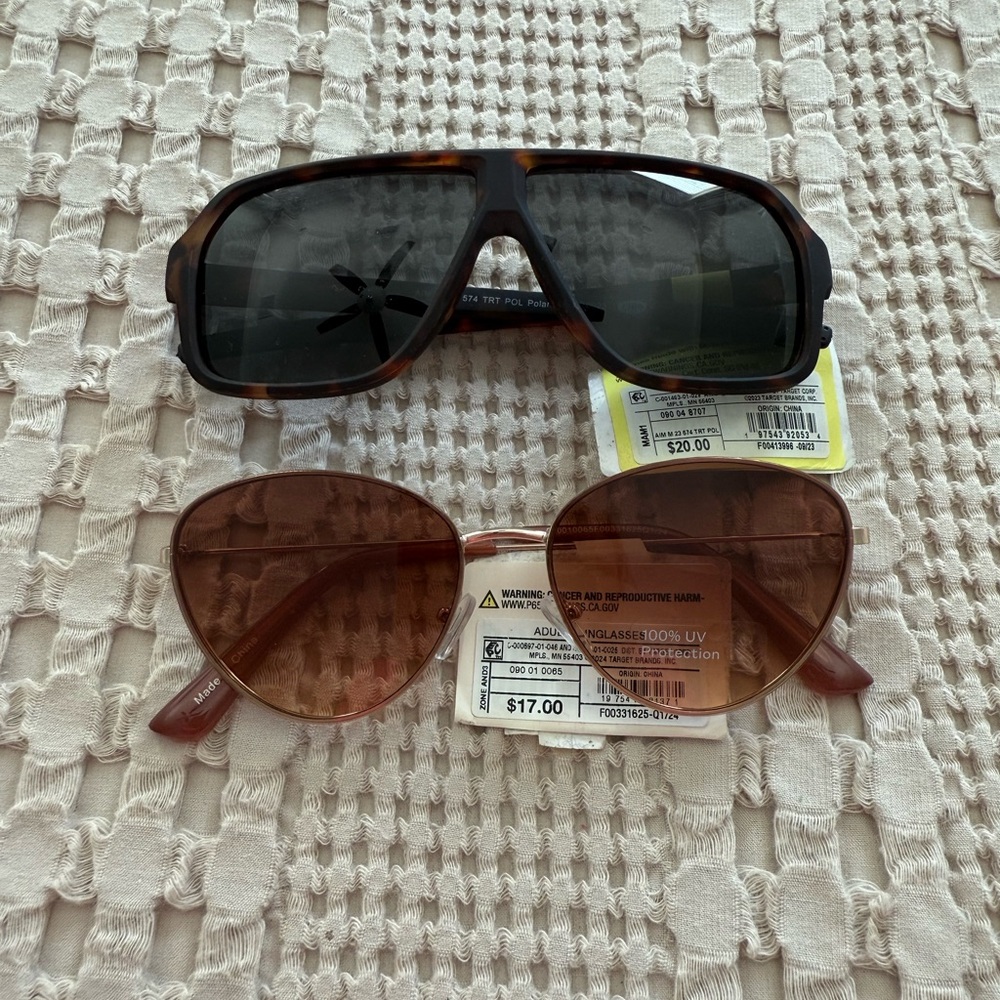 NEW a new day‎ & All in Motion Tortoise and Brown Sunglasses Set